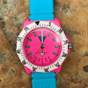 Vintage Guess Neon Watch 1989